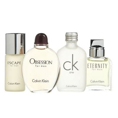 Calvin Klein Calvin Klein Miniature Gift Set 15ml Eternity EDT + 15ml Obsession EDT + 15ml CK One EDT + 15ml Escape EDT