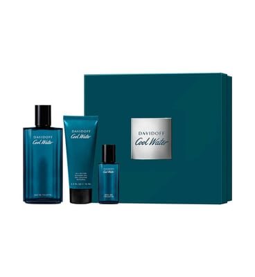 Davidoff Davidoff Cool Water Eau De Toilette For Men Trio Gift Set 125ml