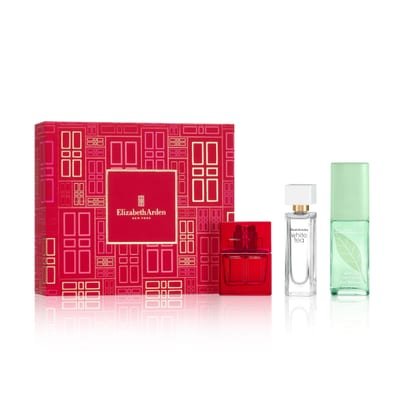 Elizabeth Arden Elizabeth Arden Holiday Fragrance Gift Set 10ml Red Door EDT + 10ml White Tea EDT + 15ml Green Tea Scent Spray