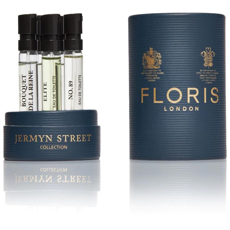 Floris Floris Jermyn Street Discovery Collection Gift Set 5 Pieces (1x 2ml JF EDT 1x 2ml Santal EDT 1x 2ml Jermyn Street EDT 1x 2ml Elite EDT 1x 2ml No. 89 EDT)