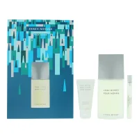 Issey Miyake Issey Miyake L'eau D'issey Pour Homme 3 Piece Gift Set: Eau De Toilette 125ml – Shower Gel 50ml - Eau De Toilette 10ml