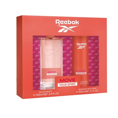 Reebok Reebok Move Your Spirit Women Gift Set 100ml EDT + 150ml Body Spray