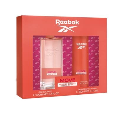 Reebok Reebok Move Your Spirit Women Gift Set 100ml EDT + 150ml Body Spray