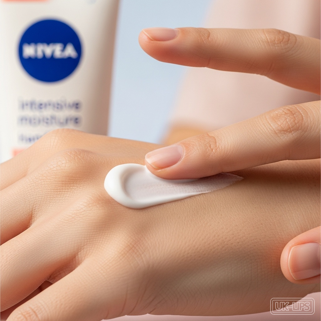 NIVEA Intensive Moisture Hand Cream texture on skin