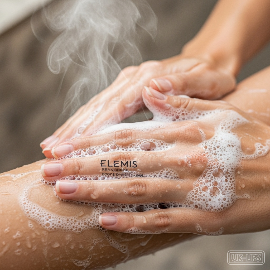 Body wash lathering on wet skin