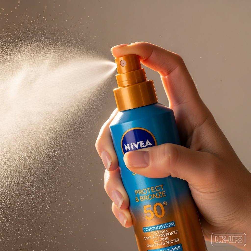 Fine mist from Nivea Sun Protect and Bronze spray