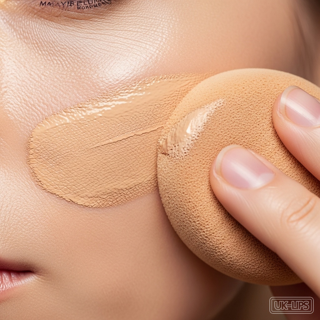 Maybelline foundation applied for seamless base