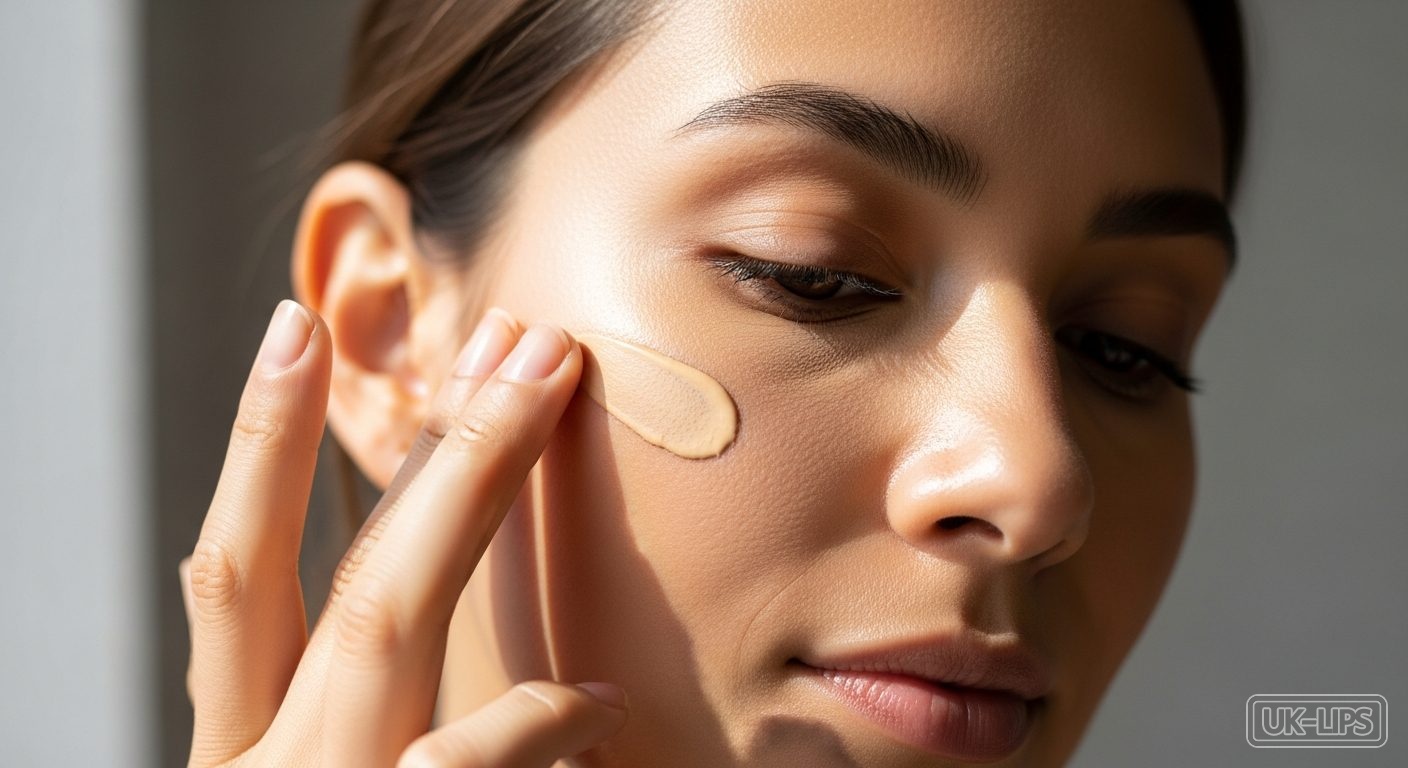 Woman applying MISSHA M Perfect Cover BB Cream to sensitive skin for natural coverage