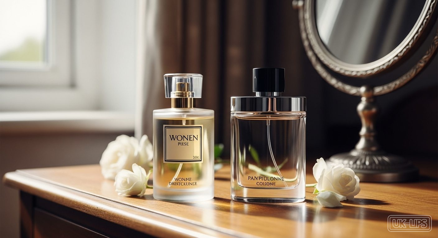 Yardley perfume UK layering guide with Clinique and Gucci bottles