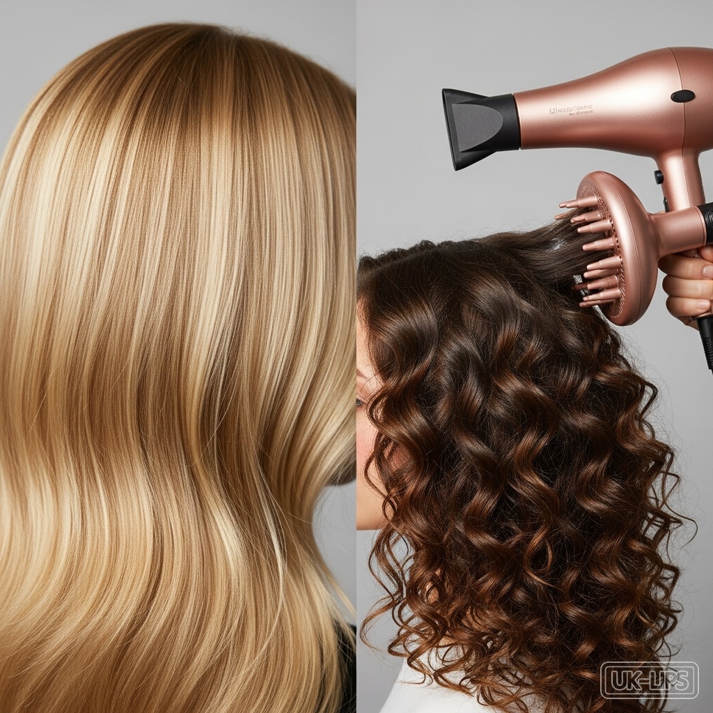 Dryer heat settings matched to different hair textures
