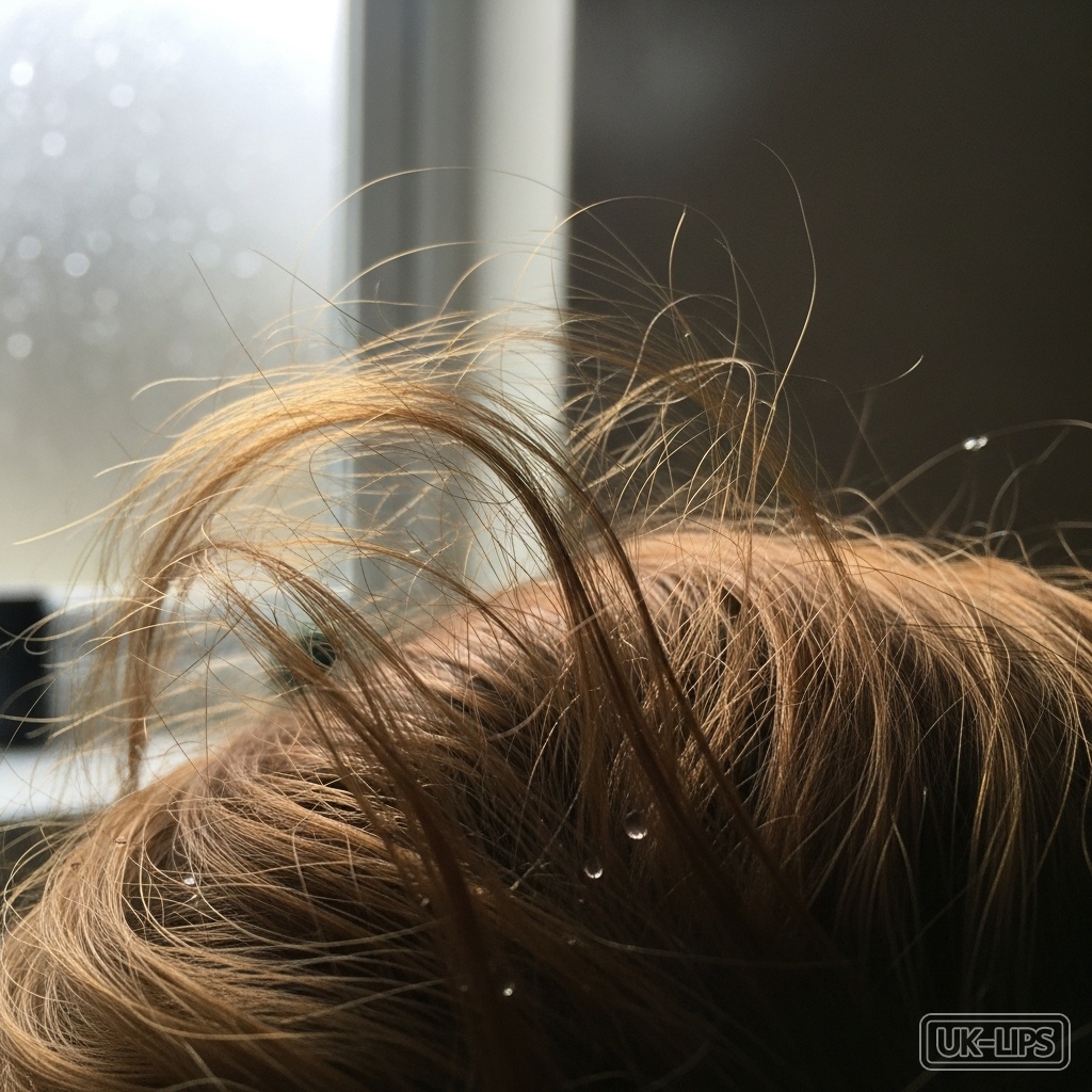 Frizzy hair after bad shampoo choice in British humidity