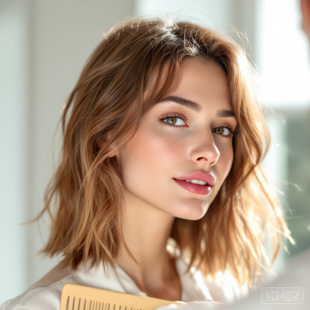 Fine hair receiving targeted conditioner application without root overload
