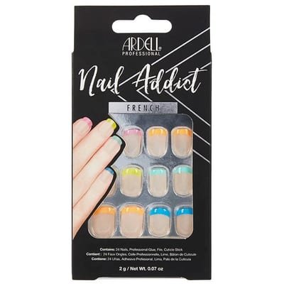 Ardell Ardell Nail Addict - French Rainbow False Nails
