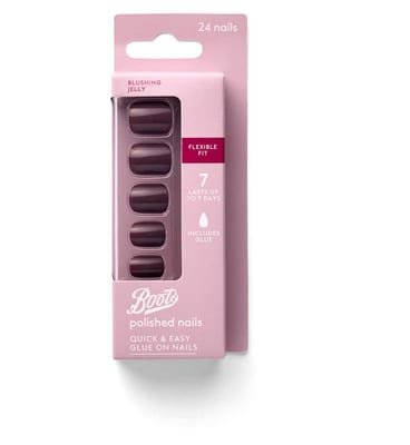 Boots Boots False Nail Blushing Jelly X24