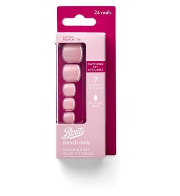 Boots Boots False Nail Classic French Toe X24