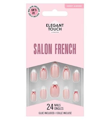Elegant Touch Elegant Touch Salon French 172 False Nails With Glue 24S