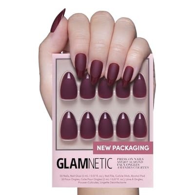 Glamnetic Glamnetic Press On Nail Kit French Merlot 30S