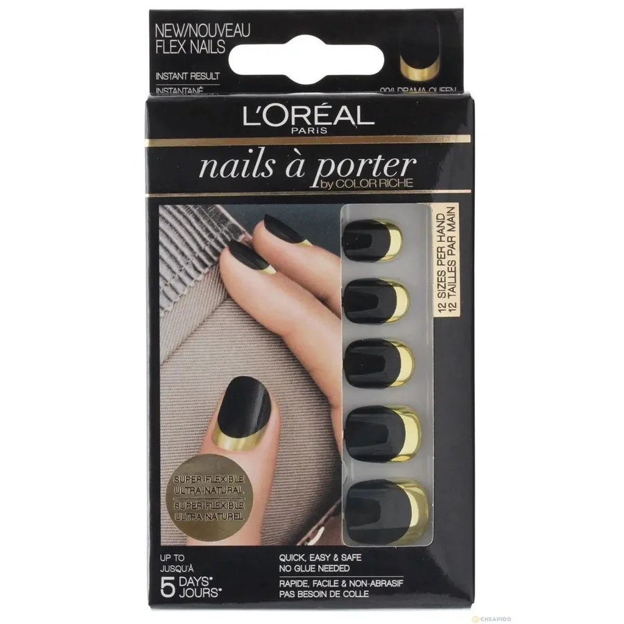 L'Oreal L'Oreal Paris Nails a Porter False Nails – 004 Drama Queen