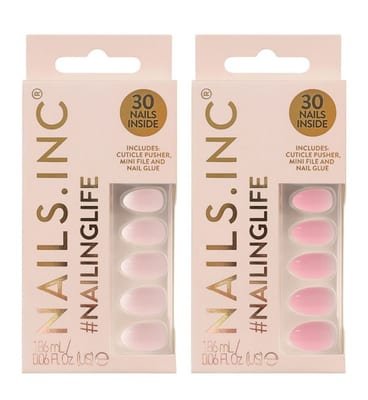 Nails Inc Nails Inc Nails.inc Barely There Press On Nails Duo