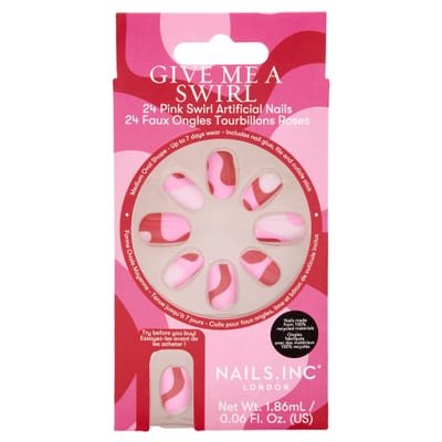 Nails.INC Give Me A Swirl Artificial Nails