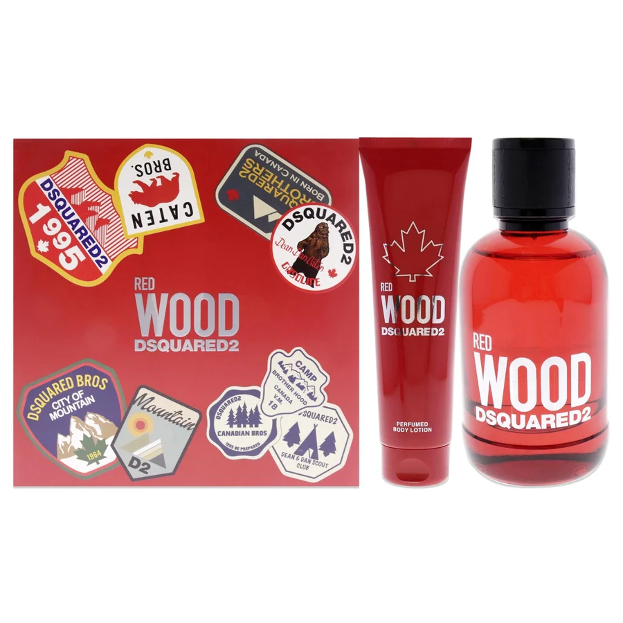 DSquared² DSquared² Red Wood Gift Set 100ml EDT + 150ml Body Lotion