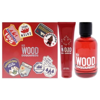 DSquared² DSquared² Red Wood Gift Set 100ml EDT + 150ml Body Lotion