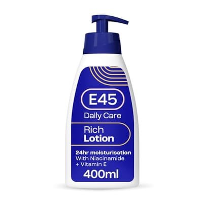 E45 E45 Rich 24H Body Lotion Moisturiser With Primrose Oil For Dry & Sensitive Skin - 400ml