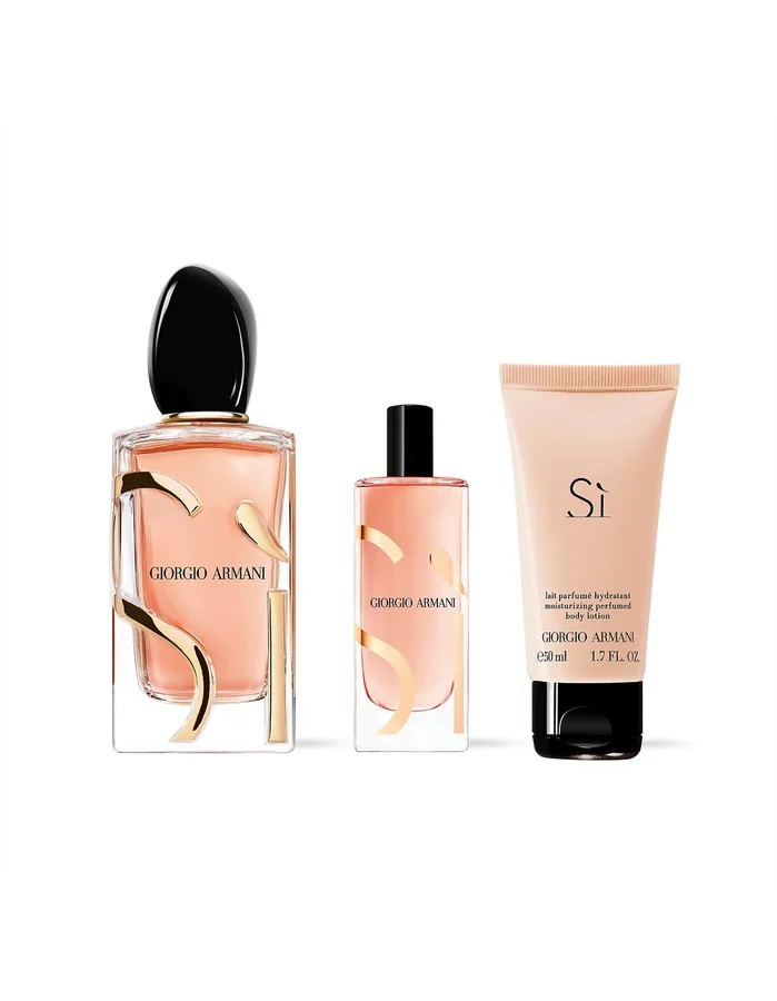 Giorgio Armani Giorgio Armani SÃŒ Eau De Parfum Intense Gift Set 100ml EDP + 15ml EDP + 50ml Body Lotion