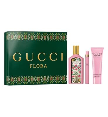 Gucci Gucci Flora Gorgeous Gardenia Eau De Parfum For Women And Perfumed Body Lotion Trio Gift Set 100Ml & 50Ml 10ml