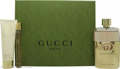 Gucci Gucci Guilty Pour Femme Gift Set 90ml EDP + 10ml EDP + 50ml Body Lotion