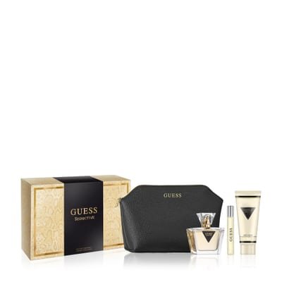 Guess Guess Seductive Gift Set 75ml EDT + 15ml EDT + 100ml Body Lotion + Toiletry Bag