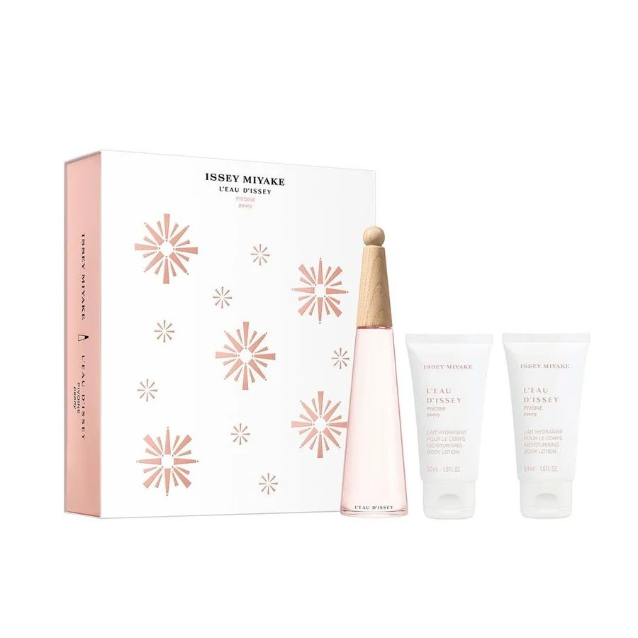 Issey Miyake Issey Miyake L'eau D'issey Pivoine 3 Piece Gift Set: Eau de Toilette 50ml - Body Lotion 50ml - Shower Cream 50ml