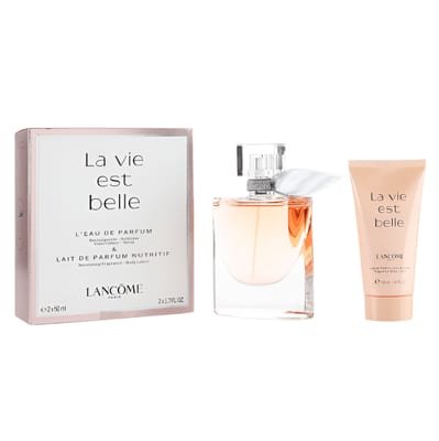 Lancome Lancome La Vie EST Belle Set: EDP Spray 50ml + Body Lotion 50ml