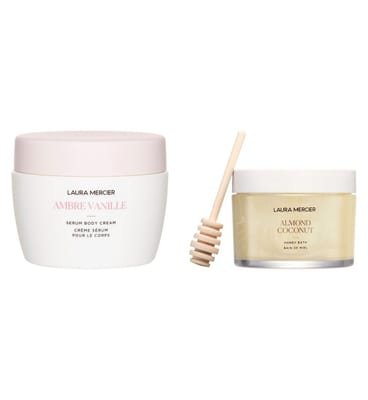 Laura Mercier Laura Mercier Ambre Vanille Honey Bath & Serum Body Cream Duo