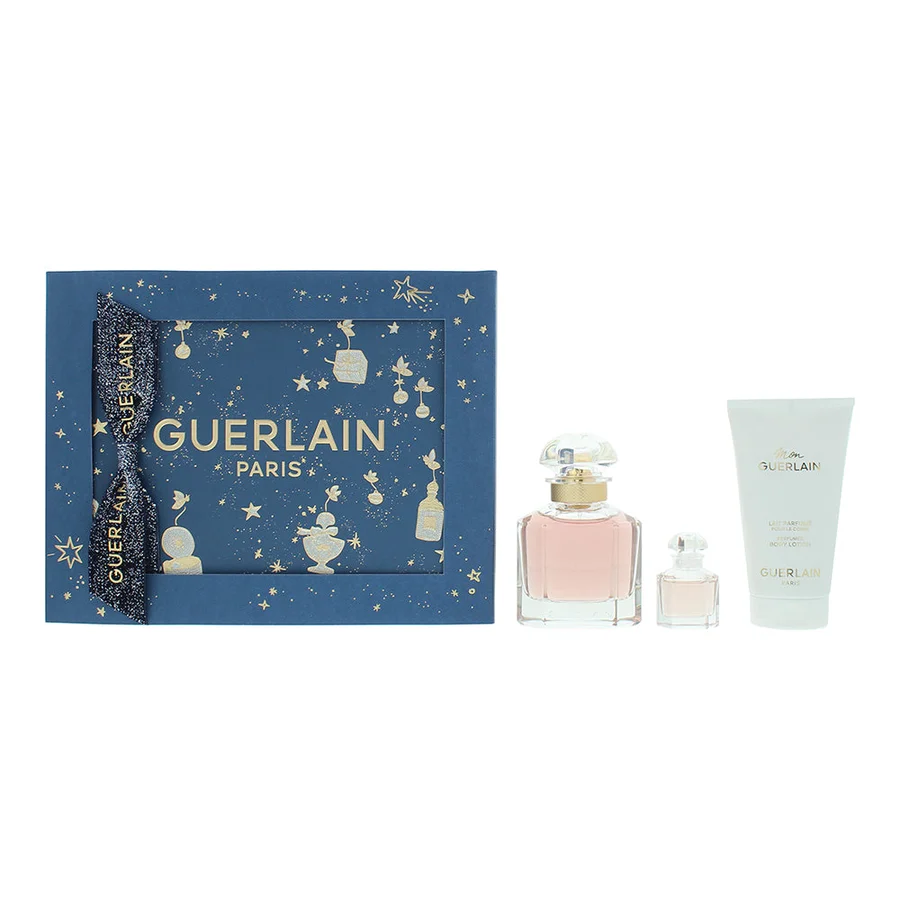 Mon Guerlain Guerlain Shalimar 3 Piece Gift Set: Eau de Parfum 50ml, Eau de Parfum 5ml - Body Lotion 50ml