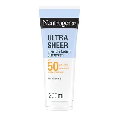 Neutrogena Neutrogena Ultra Sheer Invisible Hydrating Body Lotion Sunscreen Spf50200 ml