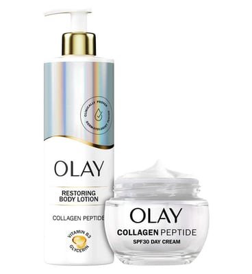 Olay Olay Collagen Peptide Restoring Bundle Body Lotion 500Ml & Spf30 Day Cream 50ml