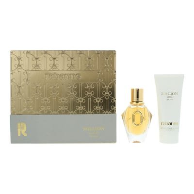 Paco Rabanne Paco Rabanne Million Gold 2 Piece Gift Set: Eau de Parfum 50ml - Body Lotion 100ml