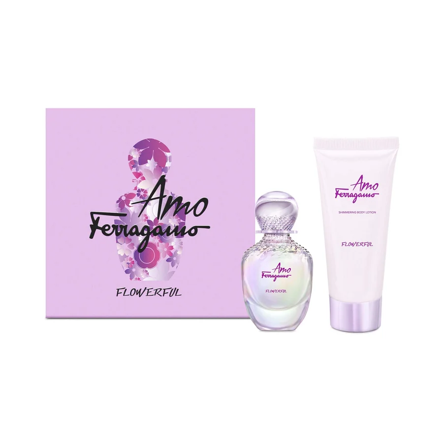 Salvatore Ferragamo Salvatore Ferragamo Amo Ferragamo Flowerful Gift Set 50ml EDT Spray + 100ml Body Lotion