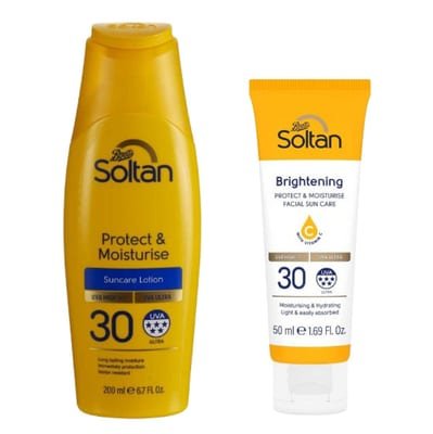 Soltan Soltan Protect & Moisturise Face Body Lotion Duo