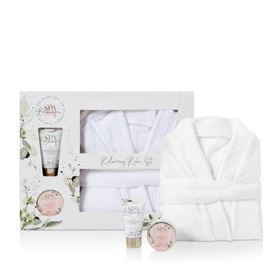 The Kind Edit Co. The Kind Edit Co. Spa Botanique Bath Robe Gift Set 50ml Body Lotion + 120ml Body Butter + Bath Robe