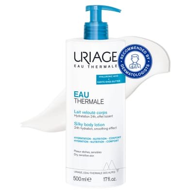 Uriage Uriage Eau Thermale Silky Moisturizing Body Lotion 500ml - With Shea Butter & Hyaluronid Acid - Intense 24h Hydration - Light Non - Greasy Texture & Lovely Floral Scent - Paraben-free