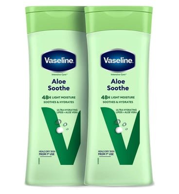 Vaseline Vaseline Aloe Body Lotion 400Ml X2