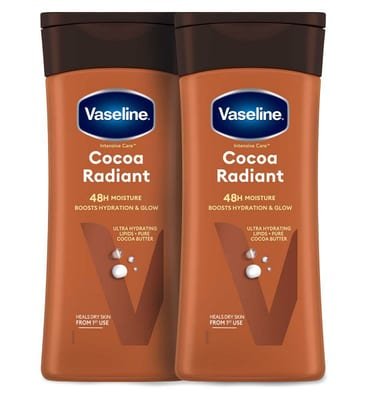 Vaseline Vaseline Cocoa Body Lotion 400Ml X2