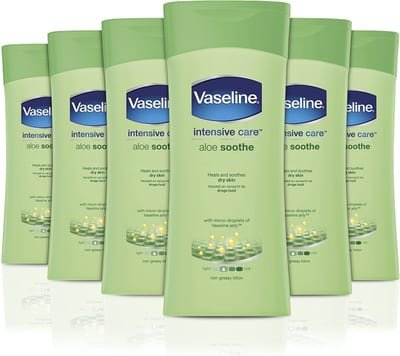 Vaseline Vaseline Intensive Care Aloe Soothe heals and refreshes skin Body Lotion for dry skin 6 x