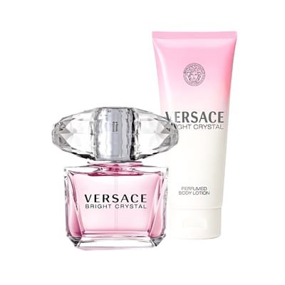 Versace Versace Bright Crystal Set: EDT Spray 50ml + Body Lotion 100ml