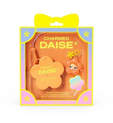 Daise Beauty Daise Beauty Daise Mini Fragrance Body Mist With Dollface Charm In Peachy, 30 ml