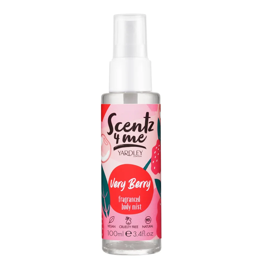 Yardley Yardley Scentz 4 Me Fragranced Body Mist 100ml Spray – Very Berry