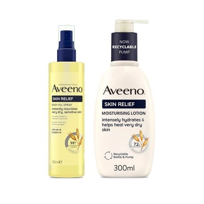 Aveeno Aveeno Moisturising Body Oil & Lotion Duo