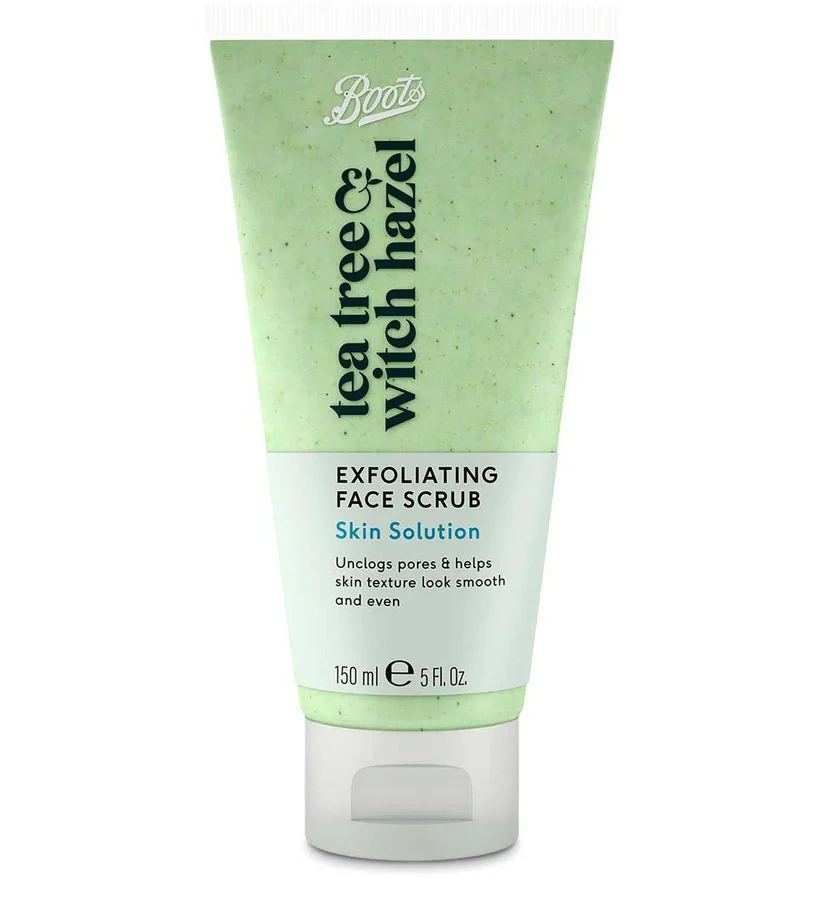 Boots Boots Tea Tree & Witch Hazel Exfoliating Face Scrub 150Ml
